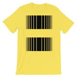 Black Broken Barcode Unisex T-Shirt Bella Canvas Original Art Abyssinian Kiosk Fashion Cotton Apparel Clothing