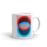 Red Blue Rings Black Inner Kaffa Mug