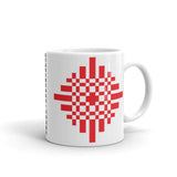 Red Pixel Cross Kaffa Mug