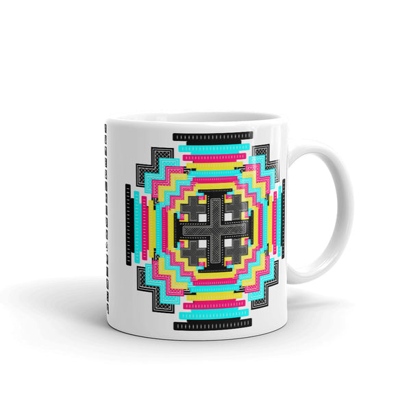 Psychedelic #12 Cross Black Kaffa Mug