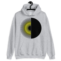 Black Yellow Half Star Half Circle Unisex Hoodie Abyssinian Kiosk Fashion Cotton Apparel Clothing Gildan Original Art