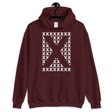 Blank X White X's Unisex Hoodie Abyssinian Kiosk Fashion Cotton Apparel Clothing Gildan Original Art
