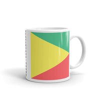 Green Yellow Red Triangle Square Kaffa Mug