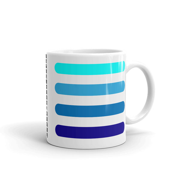 4 Blue Bars Kaffa Mug