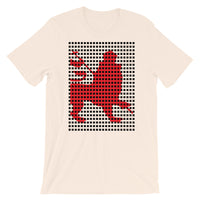 Black Squares Red Lion Unisex T-Shirt Ethiopian Lion of Judah Ethiopia African Abyssinian Kiosk Fashion Cotton Apparel Clothing Bella Canvas Original Art