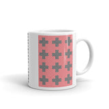 Criss Cross Red Black Kaffa Mug