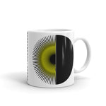 Black Yellow Half Star Half Circle Kaffa Mug