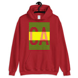 Green Yellow CA Unisex Hoodie Abyssinian Kiosk Fashion Cotton Apparel Clothing Gildan Original Art