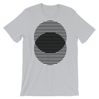 Black Lined Circles Unisex T-Shirt Abyssinian Kiosk Joining Circles Fashion Cotton Apparel Clothing Bella Canvas Original Art