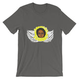 Yellow White Angel Unisex T-Shirt Traditional Ethiopian with Feathers and Wings Abyssinian Kiosk Ethiopian Bella Canvas Bella Canvas Original Art Fashion Cotton Apparel Clothing