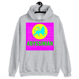 Abyssinian Logo Magenta Background Unisex Hoodie Abyssinian Kiosk Ethiopian Lion of Judah Amharic Ethiopia Gildan Original Art