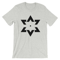 Black Star of David Tips Unisex T-Shirt Ends Ethiopian Falasha Abyssinian Kiosk Fashion Cotton Apparel Clothing Bella Canvas Original Art