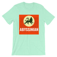 Abyssinian Logo White Letters Unisex T-Shirt Ethiopian Lion of Judah Abyssinian Kiosk Abyssinia Ethiopia