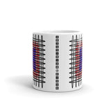 Black Red Blue Ellipses Kaffa Mug