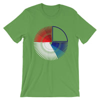 Red to White to Blue Star Unisex T-Shirt Abyssinian Kiosk Fashion Cotton Apparel Clothing Bella Canvas Original Art