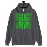 Green Mirrored Corners Unisex Hoodie Abyssinian Kiosk Fashion Cotton Apparel Clothing Gildan Original Art