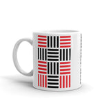 4 Lines Black Cross Red Kaffa Mug