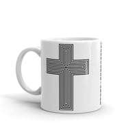 Black Empty Maze Cross Kaffa Mug