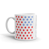 Star Spangled 2 Kaffa Mug Coffee Cup 50 Stars States United States of America American Flag Red White Blue Freedom USA Original Art Abyssinian Kiosk