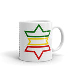 Green, Yellow, Red Star of David Coffee Mug Abyssinian Kiosk Abyssinia Ethiopia Flag Rasta Lion of Judah