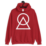 White Circle Triangle Unisex Hoodie Abyssinian Kiosk Harmonious Meeting Fashion Cotton Apparel Clothing Gildan Original Art