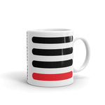 3 Black Bars 1 Red Kaffa Mug