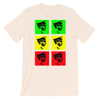 Pop Art Solid GYR Haile Selassie Unisex T-Shirt Abyssinian Kiosk Emperor Rasta Rastafari Black Ethiopian Ethiopia Africa African Abyssinia Habesha History Military Uniform Art Portrait Vintage Reggae Bella Canvas Original Art Fashion Cotton Apparel Clothing