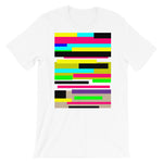 Bars Unisex T-Shirt Bold Colors Abstract Art Abyssinian Kiosk Fashion Cotton Apparel Clothing Bella Canvas Original Art