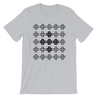 Black Cross in Crosses Unisex T-Shirt Abyssinian Kiosk Christian Jesus Religion Equal Armed Squares Cross Bella Canvas Original Art Fashion Cotton Apparel Clothing