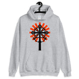 Black Cross Red Rays Unisex Hoodie Ethiopian Coptic Orthodox Abyssinian Kiosk Christian Apparel Gildan Clothing