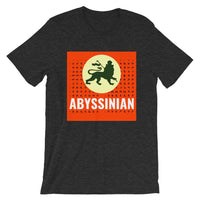 Abyssinian Logo White Letters Unisex T-Shirt Ethiopian Lion of Judah Abyssinian Kiosk Abyssinia Ethiopia