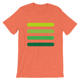 4 Green Bars Unisex T-Shirt Abyssinian Kiosk Lines Fashion Cotton Apparel Clothing Bella Canvas Original Art