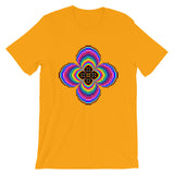 Psychedelic #9 Cross Black Unisex T-Shirt Trip Trippy Colorful Ethiopian Coptic Orthodox Abyssinian Kiosk Christian Bella Canvas Original Art Fashion Cotton Apparel Clothing