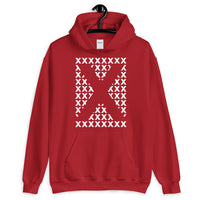 Blank X White X's Unisex Hoodie Abyssinian Kiosk Fashion Cotton Apparel Clothing Gildan Original Art