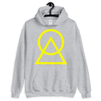 Yellow Circle Triangle Unisex Hoodie Abyssinian Kiosk Harmonious Meeting Fashion Cotton Apparel Clothing Gildan Original Art
