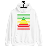 GYR Lined Pyramid Unisex Hoodie Abyssinian Kiosk Green Yellow Red Ethiopian FlagFashion  Cotton Apparel Clothing Gildan Original Art
