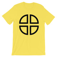 Between the Lines Cross Black Unisex T-Shirt Abyssinian Kiosk Ethiopian Coptic Orthodox Tewahedo Christian Bella Canvas Original Art Fashion Cotton Apparel Clothing