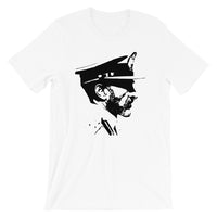 Haile Profile Black Unisex T-Shirt Abyssinian Kiosk Emperor Rasta Rastafari Black Ethiopian Ethiopia Africa African Abyssinia Habesha History Military Uniform Art Portrait Vintage Reggae Bella Canvas Original Art Fashion Cotton Apparel Clothing