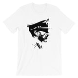 Haile Profile Black Unisex T-Shirt Abyssinian Kiosk Emperor Rasta Rastafari Black Ethiopian Ethiopia Africa African Abyssinia Habesha History Military Uniform Art Portrait Vintage Reggae Bella Canvas Original Art Fashion Cotton Apparel Clothing