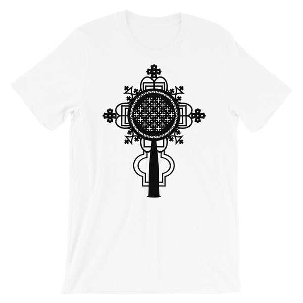 Plain Black #10 Cross Unisex T-Shirt Abyssinian Kiosk Ethiopian Coptic Orthodox Tewahedo Christian Bella Canvas Original Art Fashion Cotton Apparel Clothing