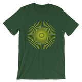 Yellow Cube Spokes Unisex T-Shirt Abyssinian Kiosk Squares Bicycle Spokes Fashion Cotton Apparel Clothing Bella Canvas Original Art 