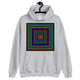 Colored Boxes Black Outlines Unisex Hoodie Abyssinian Kiosk Fashion Multiple Color Squares Cotton Apparel Clothing Gildan Original Art