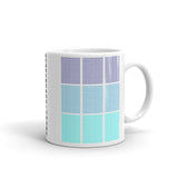 Blue Squares Kaffa Mug