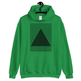 Black Lined Pyramid Unisex Hoodie Abyssinian Kiosk Fashion Cotton Apparel Clothing Gildan Original Art