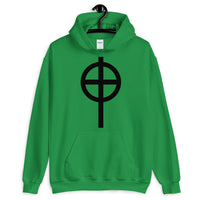 Circle Top Black Cross Unisex Hoodie Abyssinian Kiosk Ethiopian Coptic Orthodox Tewahedo Christian Gildan Original Art Fashion Cotton Apparel Clothing