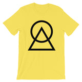 Black Circle Triangle Unisex T-Shirt Abyssinian Kiosk Harmonious Meeting Fashion Cotton Apparel Clothing Bella Canvas Original Art