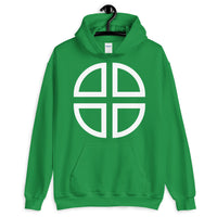 Between the Lines Cross White Unisex Hoodie Abyssinian Kiosk Ethiopian Coptic Orthodox Tewahedo Christian Gildan Original Art Fashion Cotton Apparel Clothing