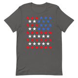 Star Spangled Unisex T-Shirt 50 Stars States United States of America American Flag Red White Blue Freedom USA Original Art Abyssinian Kiosk