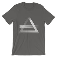 White Triangles & Strikes Unisex T-Shirt Abyssinian Kiosk Fashion Cotton Apparel Clothing Bella Canvas Original Art