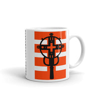 Black Cross Red Stripes Coffee Mug Ethiopian Coptic Orthodox Abyssinian Kiosk Christian